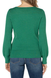 Crew Neck Sweater Transfer Rib