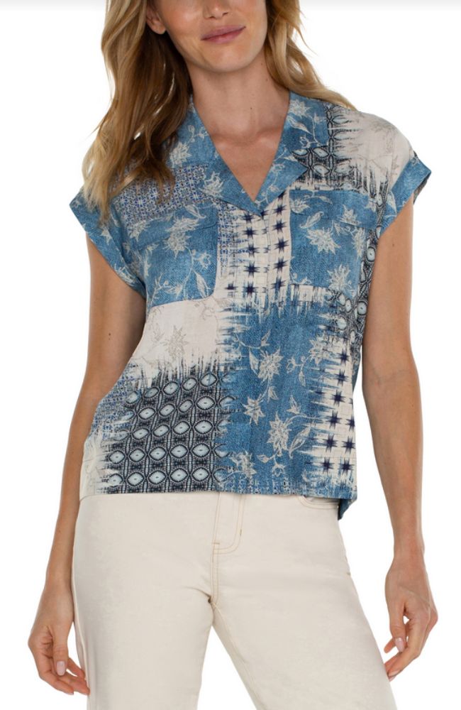 Cropped Dolman Camp Shirt