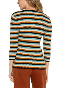 3/4 Sleeve V Neck Sweater