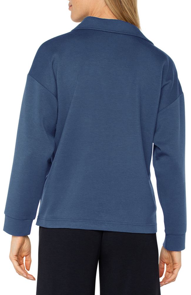 Vneck Popover with Collar