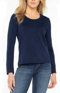 Long Sleeve Scoop Neck Knit Top