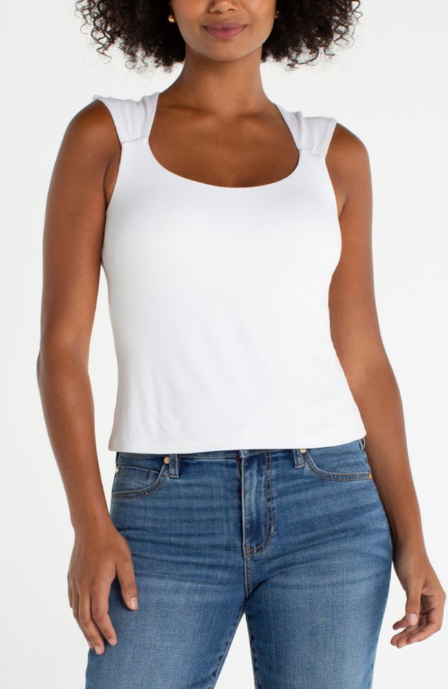 Sleeveless Built in Bra Top