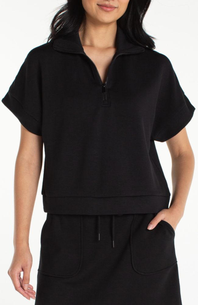 Half Zip Popover Top
