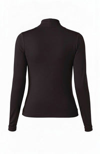 Long Sleeve Wrap Neck Knit Top