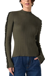 Mock Neck Long Sleeve Sweater