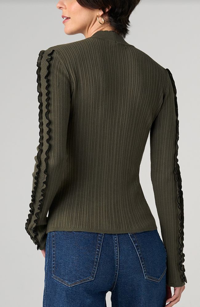 Mock Neck Long Sleeve Sweater