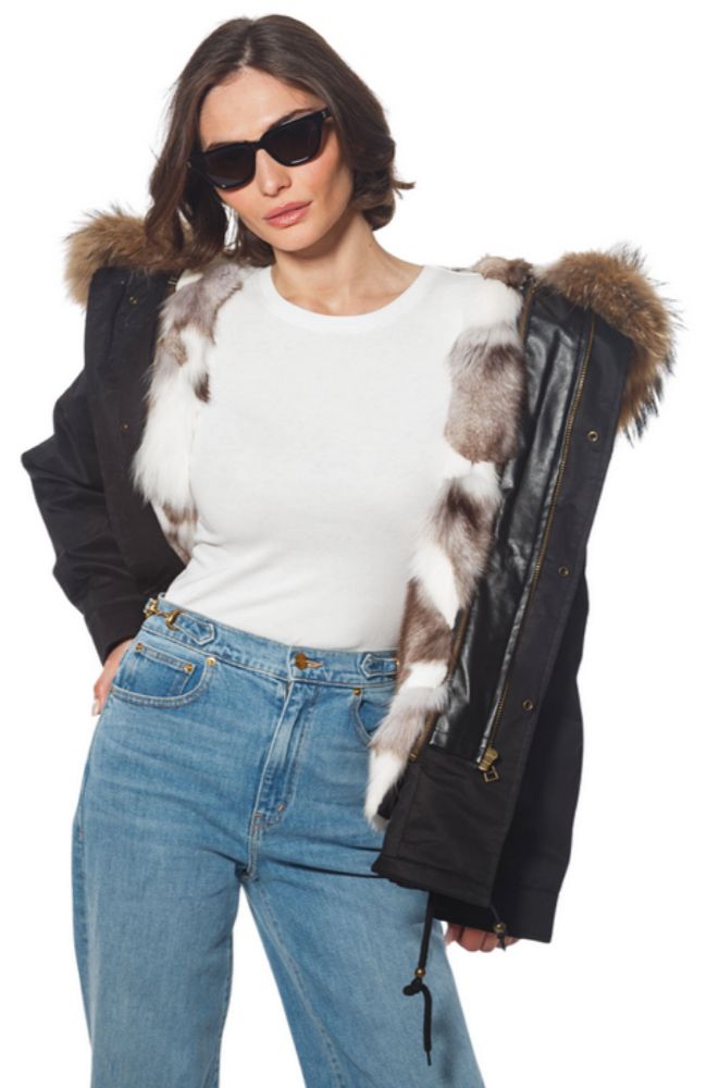 Fox Lined Cargo Jacket