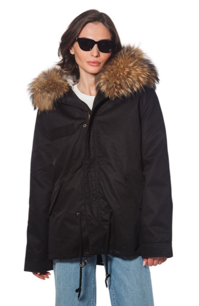 Fox Lined Cargo Jacket