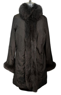 Chevron Fox Shawl Jacket