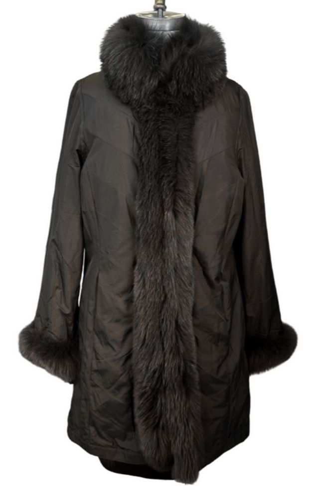 Chevron Fox Shawl Jacket