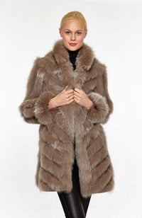 Chevron Fox Shawl Jacket