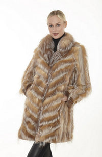 Chevron Fox Shawl Jacket