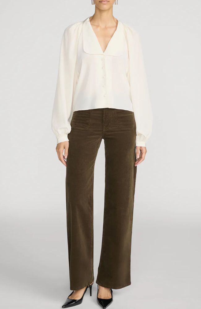 Le Slim Palazzo Modern Pocket Corduroy