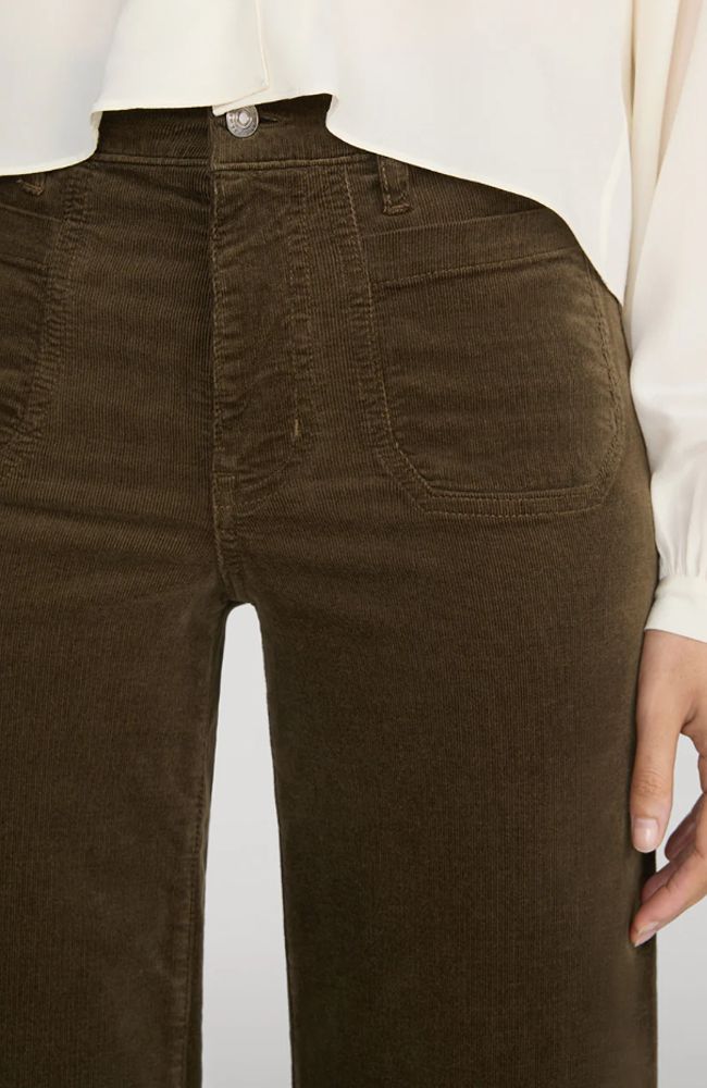 Le Slim Palazzo Modern Pocket Corduroy