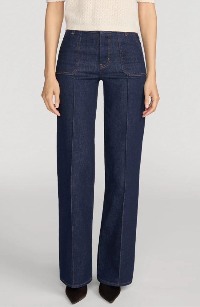 Le Slim Palazzo Pintuck Pocket