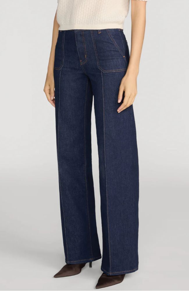 Le Slim Palazzo Pintuck Pocket