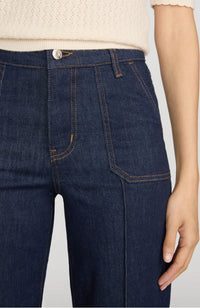 Le Slim Palazzo Pintuck Pocket