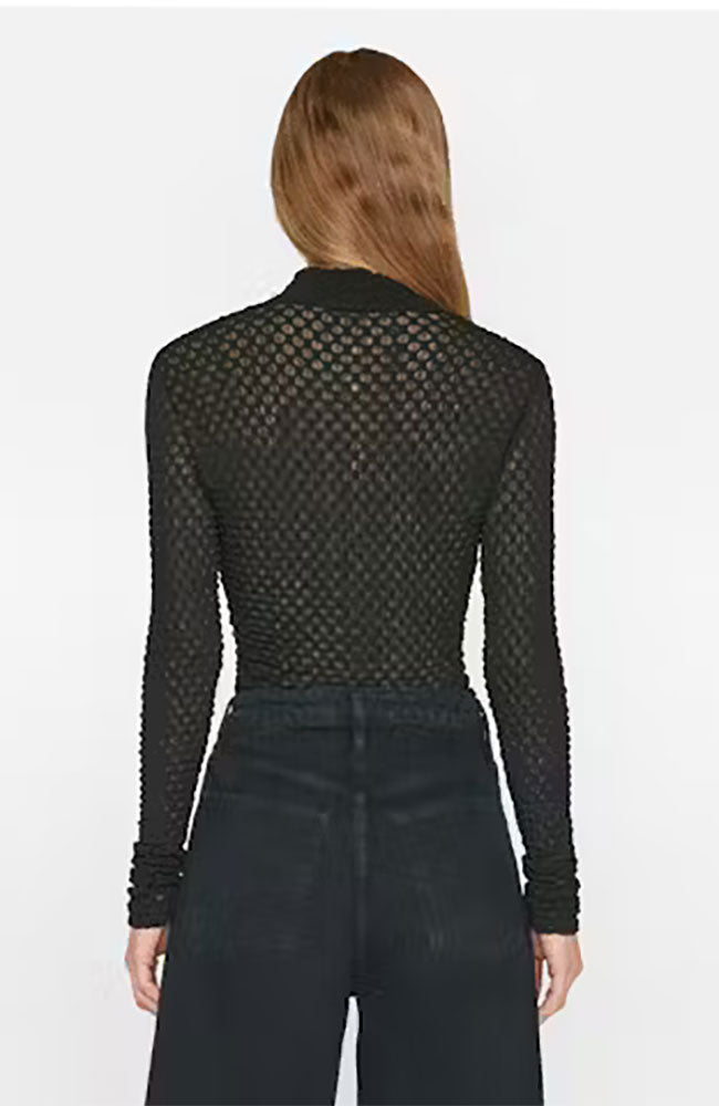 Mesh Lace Turtleneck