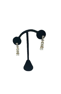 Gold 5 Stone Drop Earrings