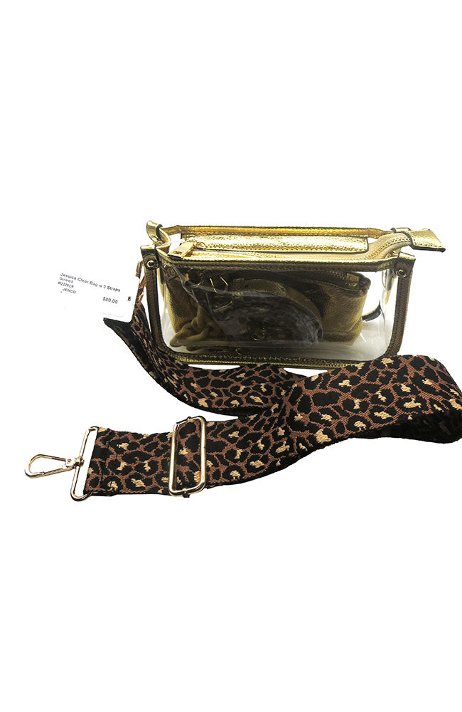 Jessica Clear Bag w 3 Straps