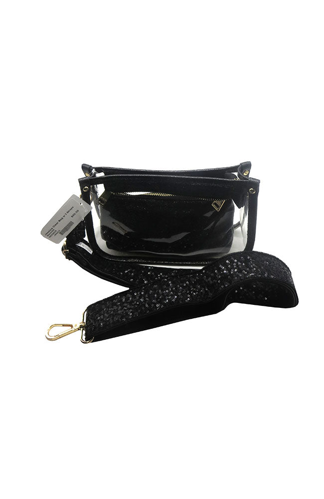 Jessica Clear Bag w 3 Straps