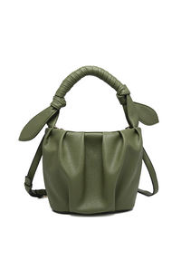 Lacey Pleated Bucket Bag