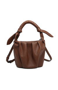 Lacey Pleated Bucket Bag