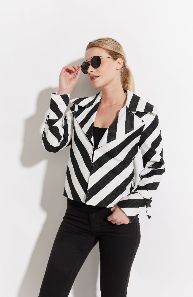 Bias Stripe Twill Jacket