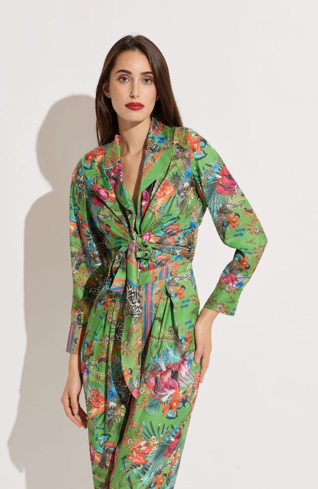 Jungle Tie Front Bolero