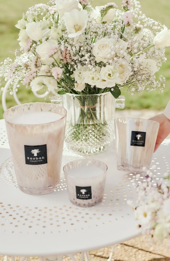 Candle Max 10 Pearls White Classique