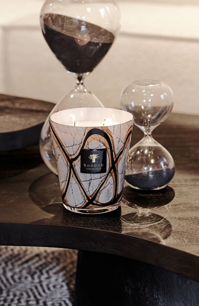 Candle Max 16 Stones Marble Signature