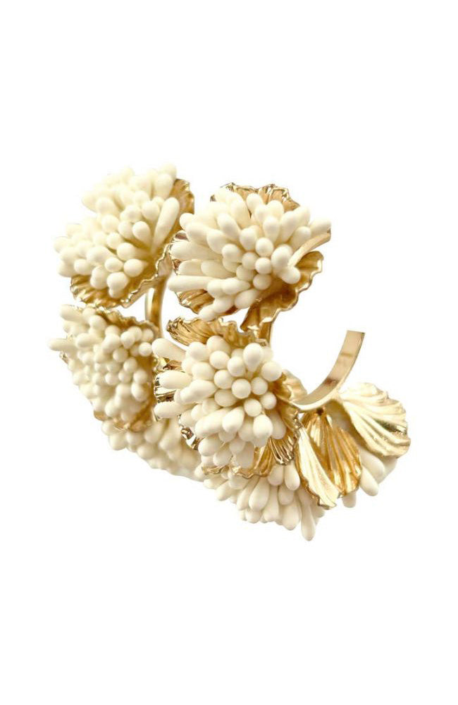 Maxine Cream Hoops