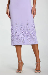 Crepe Flower Beading Dress