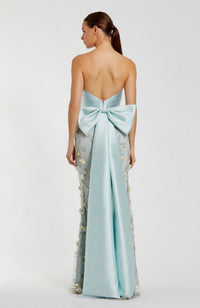 Strapless Sweetheart Bow Gown