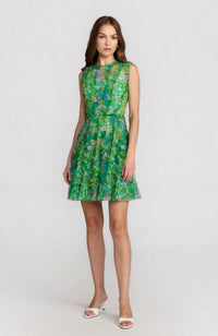 Mesh Micro Ruffle Mini Dress