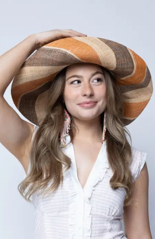 Sun Hat Blush Swirl 5 Inch