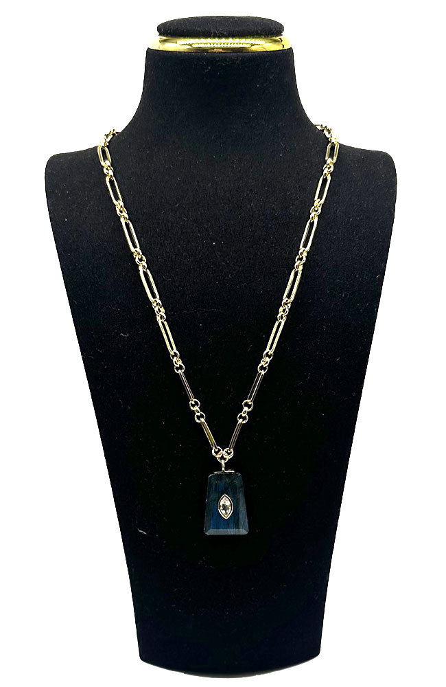 CZ Lab Link Necklace