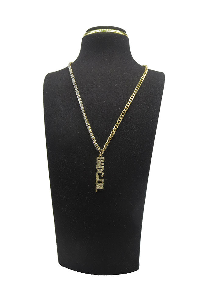 Badgirl Plate Necklace