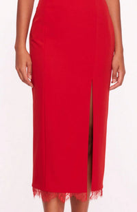 Draped Bodice Crepe Dress