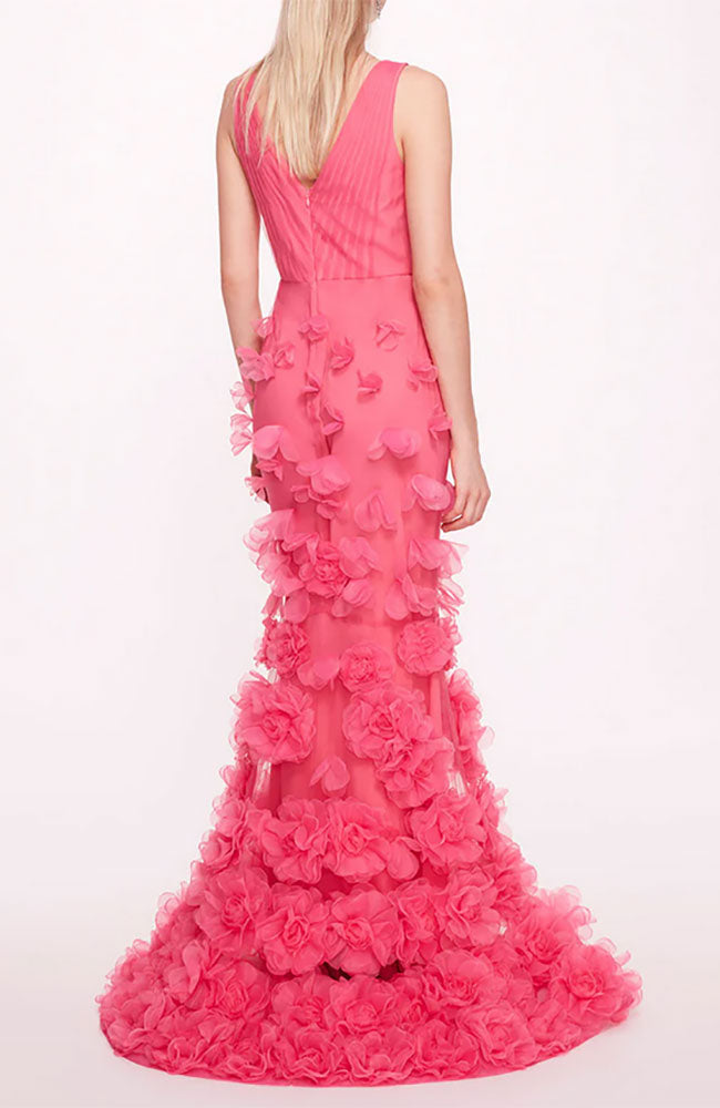Rosette Gown with Petals