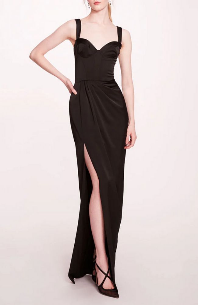 Satin Bustier Gown shoprodeodrive Satin Bustier Gown shoprodeodrive