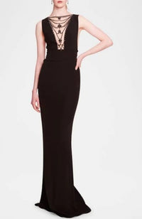 Embellished Black Gown