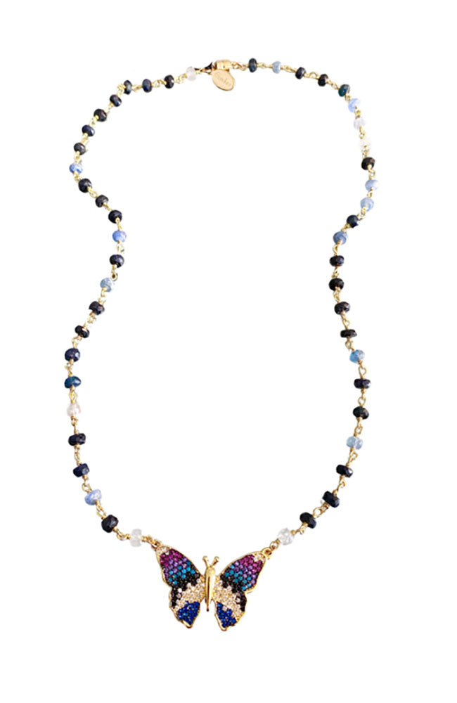 Butterfly Sapphire Necklace