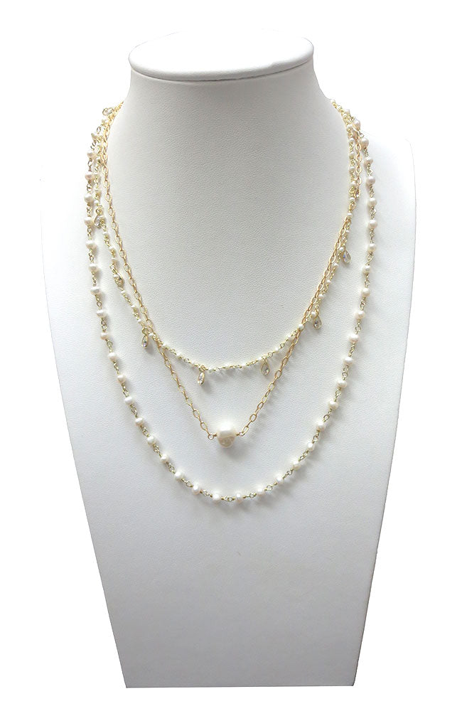3 Layer Rosary Necklace