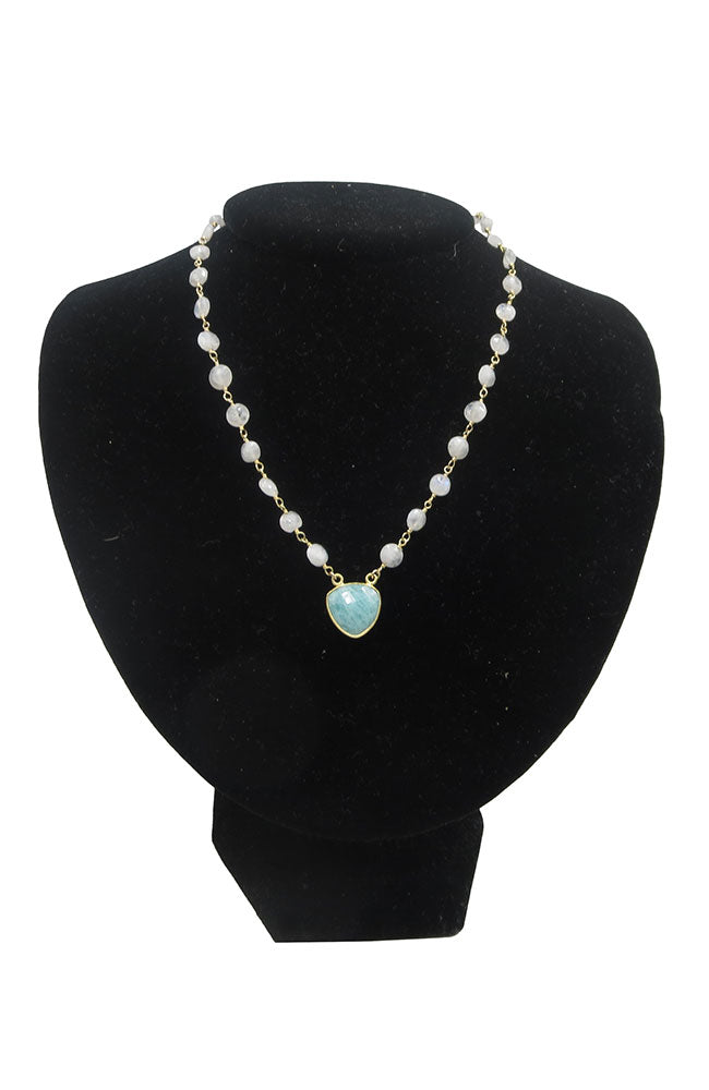 Amazonite Moonstone Necklace
