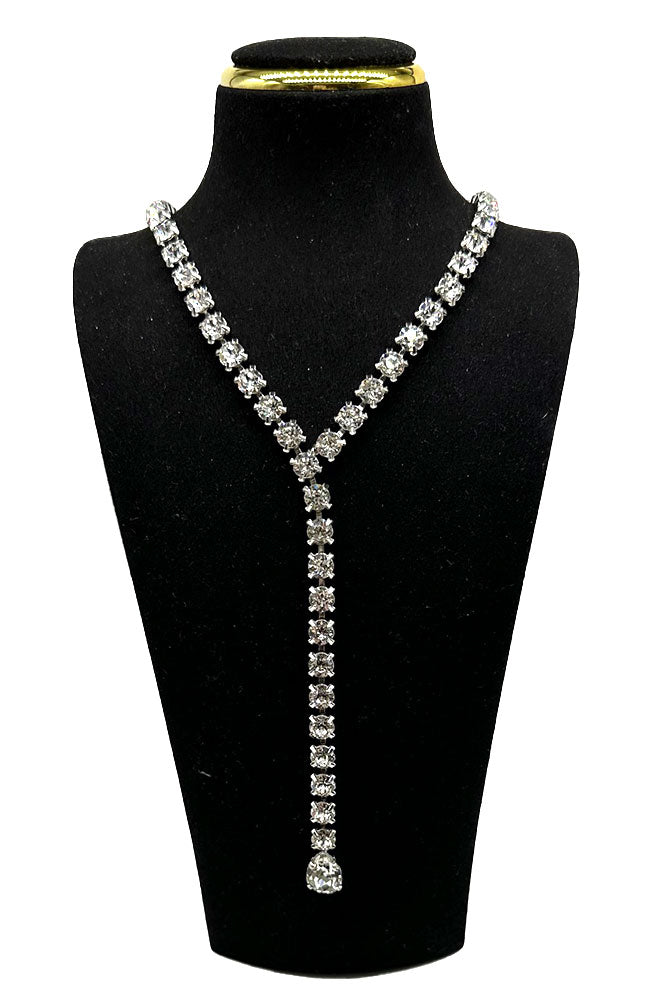 Swarvoski Crystal Y Necklace