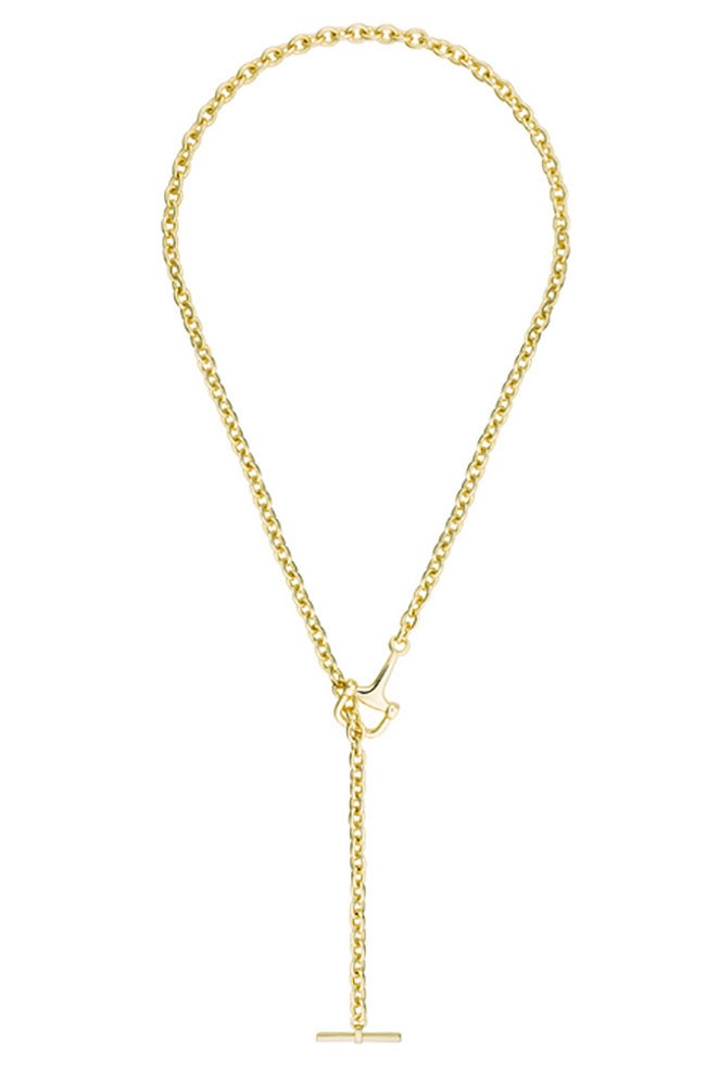 Gold Horse Bit Necklace