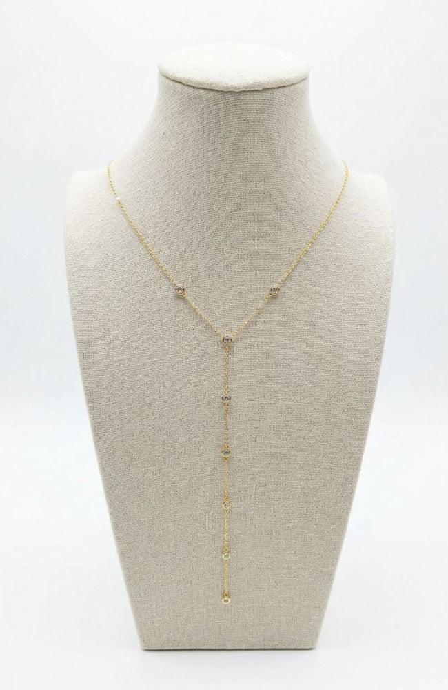 CZ Y Necklace