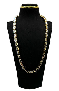 Gold Swarvoski Crystal Necklace