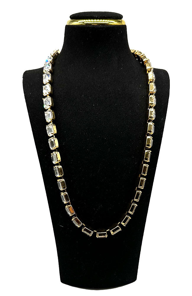 Gold Swarvoski Crystal Necklace